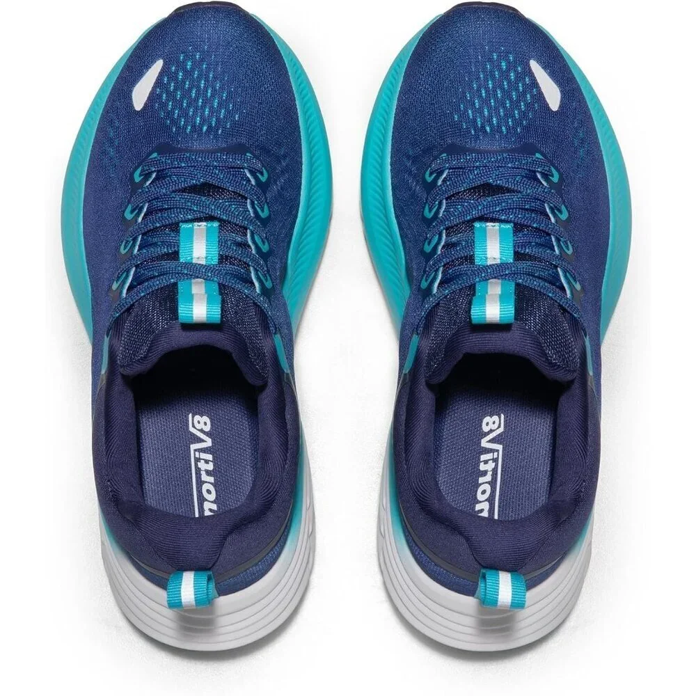 Nortiv 8 Women's Blue Walking Shoes Cushioned Non-Slip Breathable Sneakers